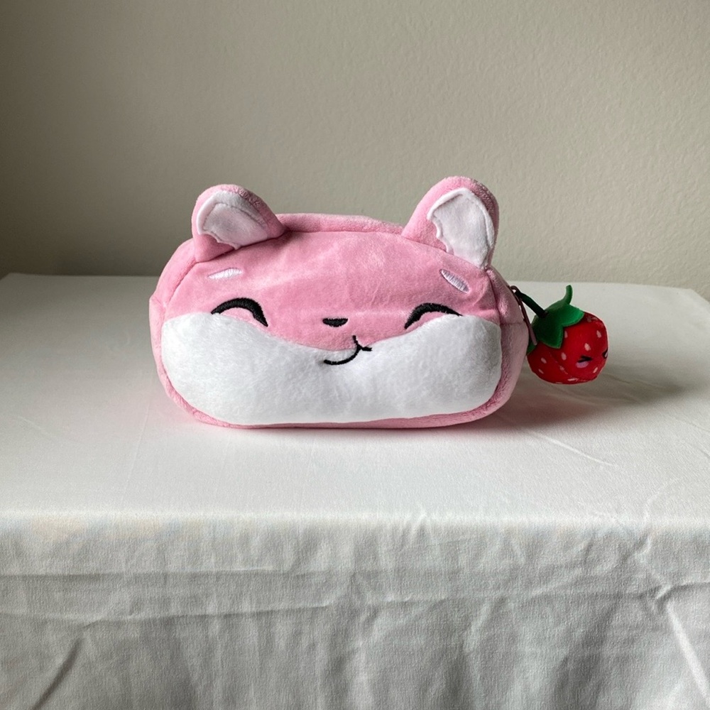 Pink Pencil Pouch Bag